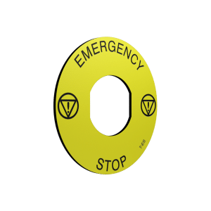 XCELR8® Emergency Stop Engraved  Label